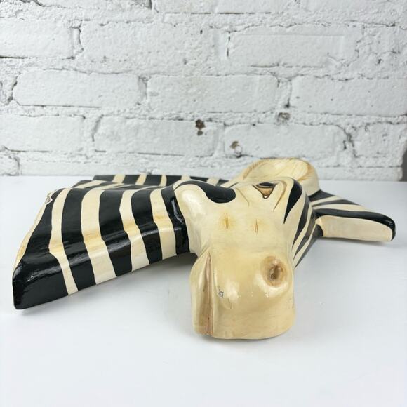 Zebra Paper Mache Wall Art - Picture 7 of 7